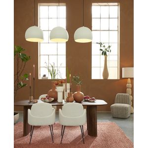 Light & Living - Eetkamerstoel CHIBA - 59x62x86cm - Wit - Set van 2