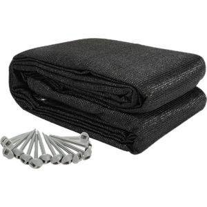 Tenttapijt Zwart 250X500cm Voortent Tapijt - Kampeertapijt -Tent Tapijt - Tenttapijt Caravan - Voortenttapijt - Gronddoek Tent