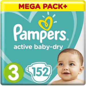 Pampers Active Baby Dry - Maat 3 - Megapack - 152 luiers