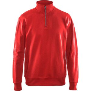 Blaklader Sweatshirt met halve rits 3369-1158 - Rood - L