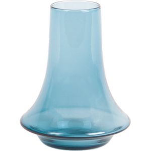 XLBoom Spinn Vaas Small - Glas - Voor Binnen - Lichtblauw - 15 × 15 × 18,75 cm