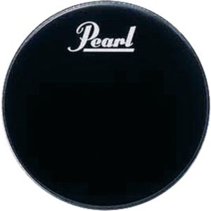 Pearl basDrum Frontvel PTH-22PL, 22"", zwart, Logo - Bass drumvel