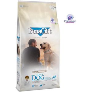 Bonacibo Dog Kip & Rijst met Ansjovis - Hypoallergeen Hondenvoer - 15 kg