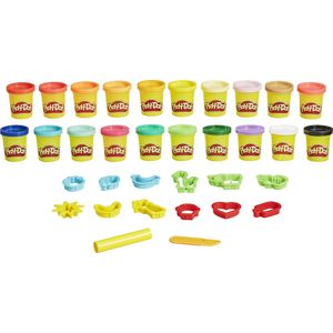 Play-Doh Bucket of Fun - Boetseerklei - 14 gereedschappen - 20 potjes klei