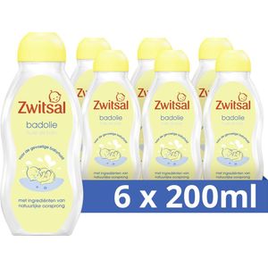 Zwitsal Baby Badolie - 6 x 200 ml - Voordeelverpakking