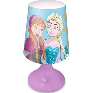 Disney Frozen tafellamp/bureaulamp/nachtlamp voor kinderen - lila - kunststof - 18 x 9 cm
