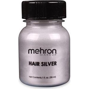 Mehron Hair Silver om haar tijdelijk zilvergrijs te maken - 30 ml met penseel