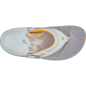 VELOUS Oceanside Flip - Herstel Slipper - Unisex - Licht Grijs/Abrikoos - Maat 48