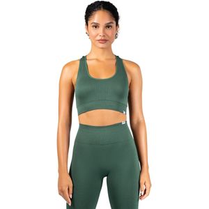 Smilodox Dames Seamless Sportbeha Vanessa - Duurzaam stretch fit mouwloze top met ronde hals