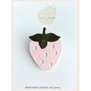 Strawberry Pink Haarspeldje - Baby Haarspeldjes - Meisjes Haarspeldjes