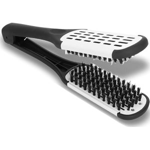 Stijltangborstel Haarstylingkam met Dubbelzijdig Kappershulpmiddel voor Salons Kamklem met Stabiel Ademend Ontwerp