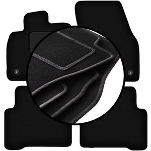 Complete set veloursmatten voor: Volkswagen Touran II minivan (2016-)