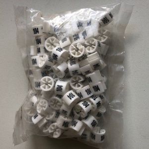 Minimarker wit/zwart 104 100st