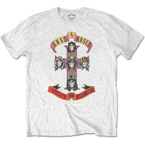 Guns N' Roses - Appetite For Destruction Heren T-shirt - XL - Wit