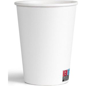 Wit-Koffiebeker Karton PE 8oz 240ml Wit, 200 Stuks-Kartonnen bekers 240ml-koffie bekers-wegwerp papieren bekers-drank bekers-milieuvriendelijk