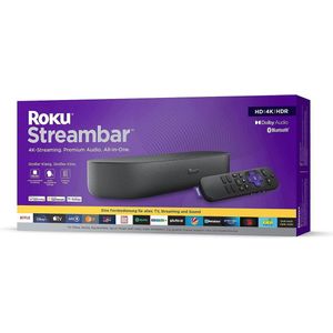 Roku - Streambaar - 4K/HDR streaming mediaspeler en soundbar in één (werkt alleen in Duitsland)