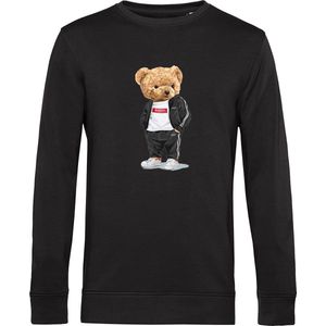 Heren Sweaters met Ballin Est. 2013 Bear Tracksuit Sweater Print - Zwart - Maat 3XL