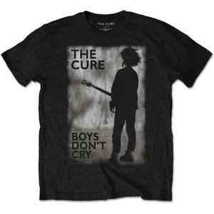 The Cure - Boys Don't Cry Black & White Heren T-shirt - 2XL - Zwart