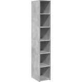 vidaXL - Hoge - kast - 30x41x185 - cm - bewerkt - hout - betongrijs