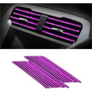 Auto Airconditioner Decoratie Strip - 20 Stuks Doe-het-zelf Uitlaat Trim Strip - Buigbaar - Interieur Accessoires - Ventilatierooster Uitlaat - IJspaars