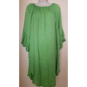 Dames tuniek met strikje appelgroen One size