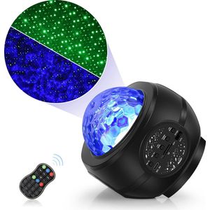 GoobiSales LED sterrenhemel projector - Galaxy projector - 21 verschillende kleuren - Met bluetooth - Nachtlamp - sfeerverlichting - Slimme timer - Incl. Afstandsbediening - Niet goed, geld terug garantie