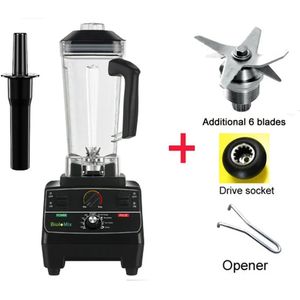 Blender - 2L BPA-vrij Jar - 2200W - Foodprocessor - Pre-geprogrammeerde Instellingen - Variabele Snelheid - Ideaal voor Smoothies - IJs en Soepen - Grote 2L capacitei