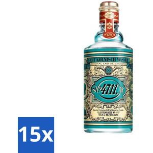 4711 - Echt Kölnisch Wasser - Original Eau De Cologne - Dames Parfum - Verfrissende Geur - 50 ml - Bulkverpakking - 15 stuks