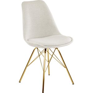 Kick Kuipstoel Jens Wit - Goud Frame