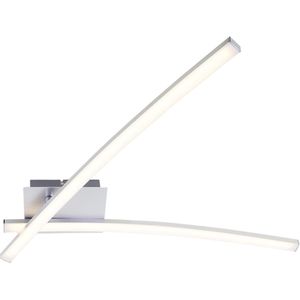 Briloner Leuchten GO Plafondlamp - LED - 9W - 2 lichts - Warm wit licht - Aluminium kleur