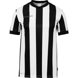 Uhlsport Stripe 2.0 Shirt Korte Mouw Kinderen - Zwart / Wit | Maat: 152