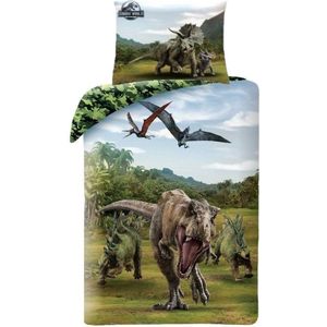 Jurassic World Dekbedovertrek, Camo - 140 x 200 + 70 x 90 cm - Katoen