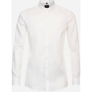VENTI body fit overhemd - Oxford - wit - Strijkvriendelijk - Boordmaat: 38