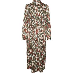 Vero Moda Jurk Vmmina L/s 7/8 Shirt Dress Wvn Btq 10311542 Ivy Green/mina Dames Maat - M