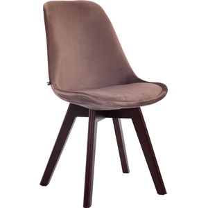 Eetkamerstoel - Bezoekersstoel - kruk - stoel - bruin - 48 x 84 x 55cm