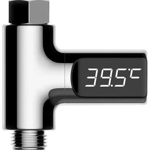iBello slimme water thermometer voor bad en douche – led display – groot scherm – geen batterij nodig