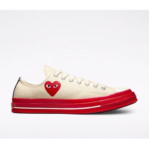 Converse Comme des Garçons - Maat 44 - Beige/Rood - Low Top - Sneakers Heren