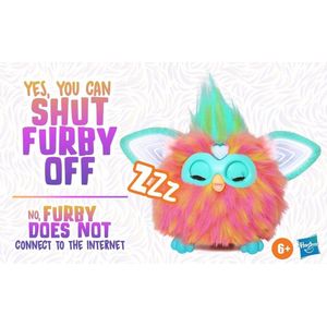 Furby Coral Plush Interactive Toy With Light & Sound