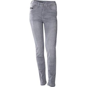 CLAW Britt Slim fit  Stretch Kevlar Motorjeans  Dames - Zomer Motorbroek - Licht Grijs - maat 30