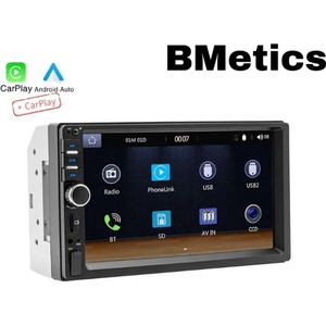 BMetics Autoradio - Geschikt voor Volkswagen & Ford - Apple Carplay & Android Auto (Draadloos) - Navigatiesysteem - 7 Inch HD scherm - Achteruitrijcamera & Externe Microfoon