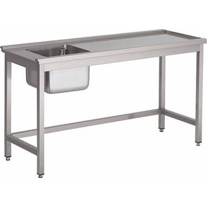 Gastro-Inox Korven Spoeltafel - Zonder Onderblad Rechts - Gastro-Inox 305.037 - Horeca & Professioneel