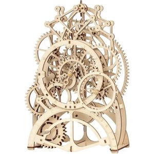 Robotime - Pendulum Clock - Klok - Houten modelbouw - Modelbouw - DIY - Hout 3D puzzel - Tieners - Volwassenen