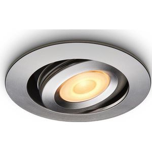 Ledisons Piccolo - Set met 9 zilveren LED-inbouwspots en afstandsbediening - dimbaar - 3 jaar garantie - 2700K (extra warm-wit) - 200 Lumen 3W - IP44