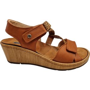 Wolky Sandalen La Jolla cognac leer