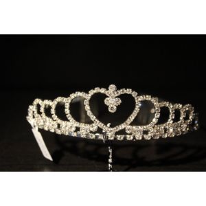 Mooie tiara, kroon, bruid, prinses, haaraccessoire, luxe diadeem, Haarpin, bloemen, haarpin, strass, koningin