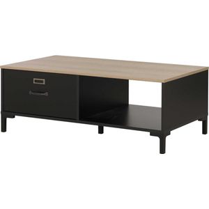 Manchester Salontafel Met Lade - Eikenlook en Zwart