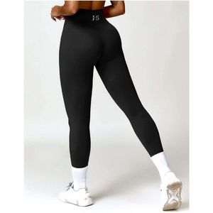 June Spring - Sport Legging - Maat XL/Extra Large - Kleur: Zwart - Vocht afvoerend - Flexibel - Comfortabel - Duurzame Kwaliteit - Sportlegging voor vrouwen - Met ondersteuning