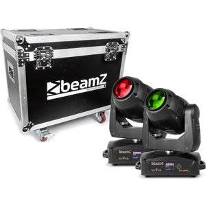 BeamZ Professional IGNITE180B LED Beam Moving Head 2 stuks in Flightcase