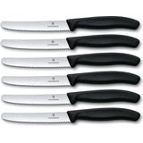 Victorinox Tafelmes 6 stuks zwart krom heft