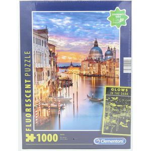 Clementoni Fluorescent Puzzel Venetie 1000 stukjes | Venice Glow in the Dark Puzzle 1000 pcs